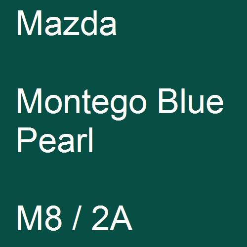 Mazda, Montego Blue Pearl, M8 / 2A.